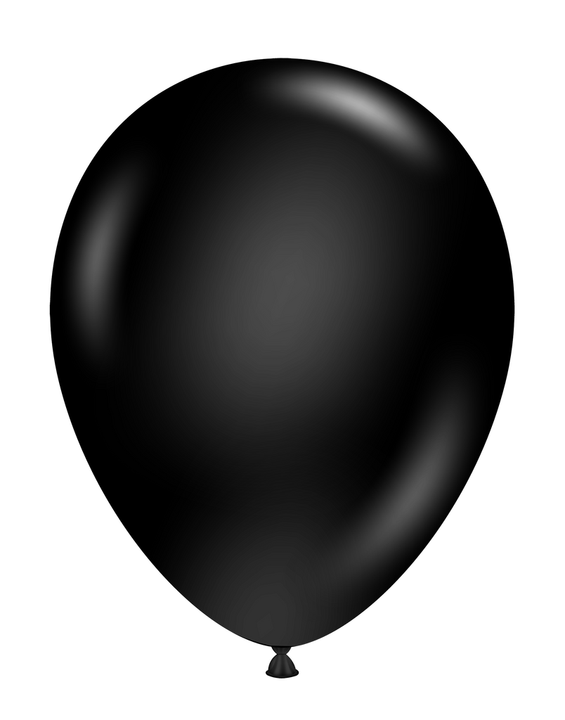 5 Inch Tuftex Latex Balloons (50 Per Bag) Black