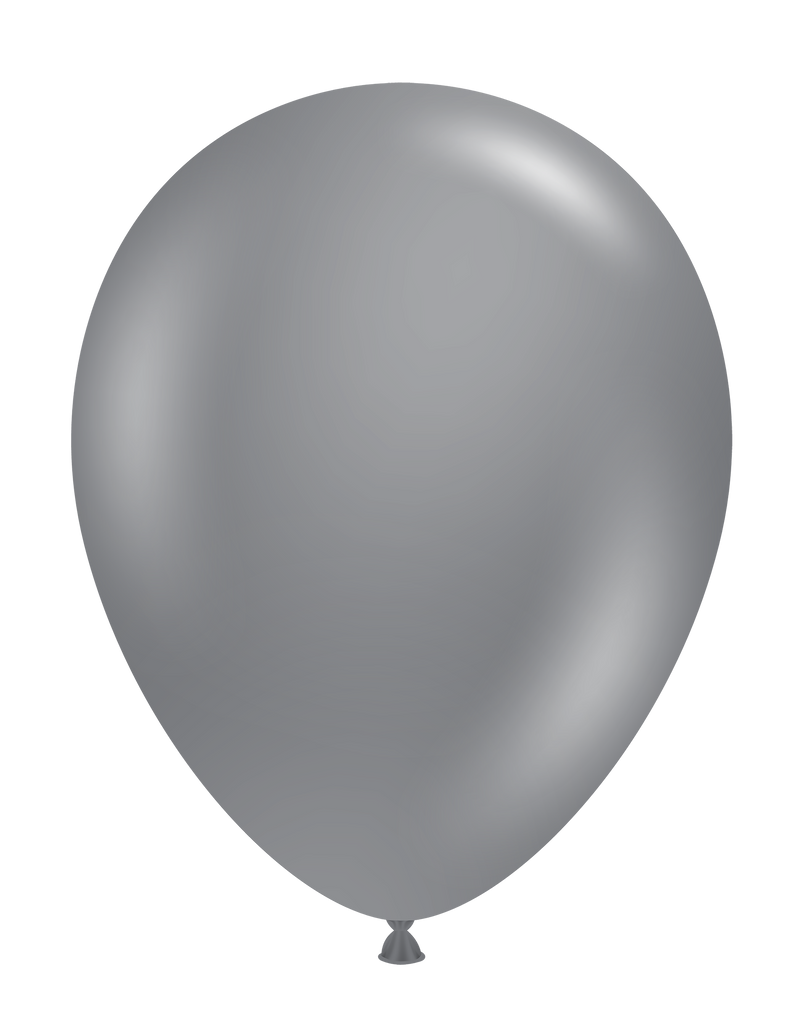 17 Inch Tuftex Latex Balloons (50 Per Bag) Gray Smoke