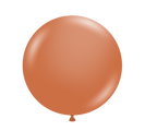 36" Burnt Orange Tuftex Latex Balloons (2 Per Bag)
