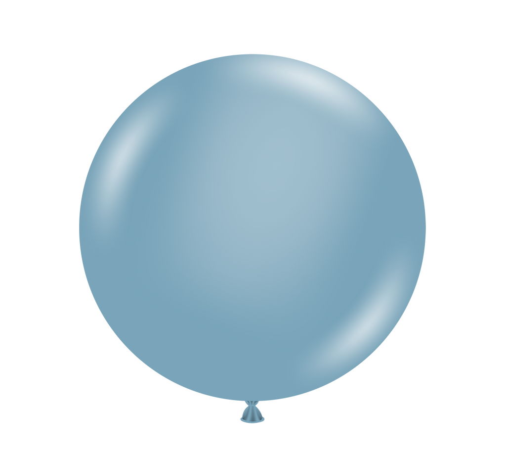 36" Blue Slate Tuftex Latex Balloons (2 Per Bag)