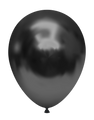 A fully inflated 24" Shadow Chrome Like Tuftex Effects Latex Balloon by Tuftex floats against a plain white background.