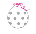 18" Stuffing Balloons (25 Per Bag) Decomex Clear POLKA DOTS with SILVER INK