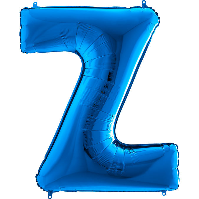 40" Foil Shape Megaloon Balloon Letter Z Blue
