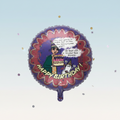 The CTI 18" Happy Birthday Being Year Foil Balloon features cartoon characters, including one with glasses holding a cake, and reads: "I'm not going to make fun of you for being a year older. At least not to your face anyway. HAPPY BIRTHDAY!.