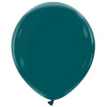 An 18″ Cattex Brand Premium Petrol Latex Balloon with a glossy finish and subtle highlights, shown inflated against a plain white background.