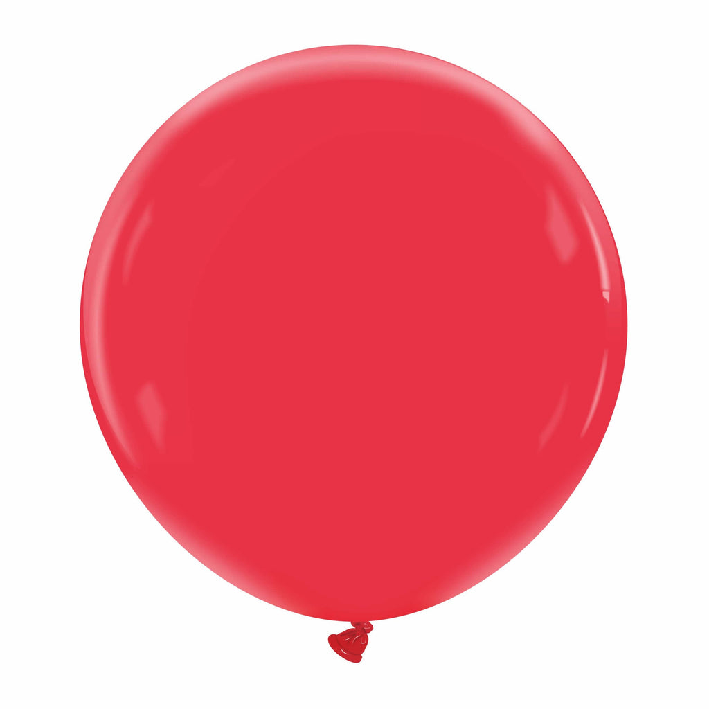 24" Cattex Premium Cherry red Latex Balloons (1 Per Bag)