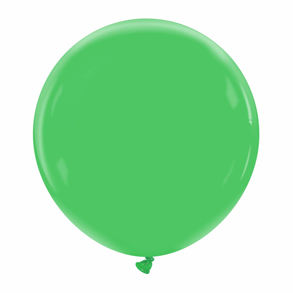 24" Cattex Premium Clover Green Latex Balloons (1 Per Bag)