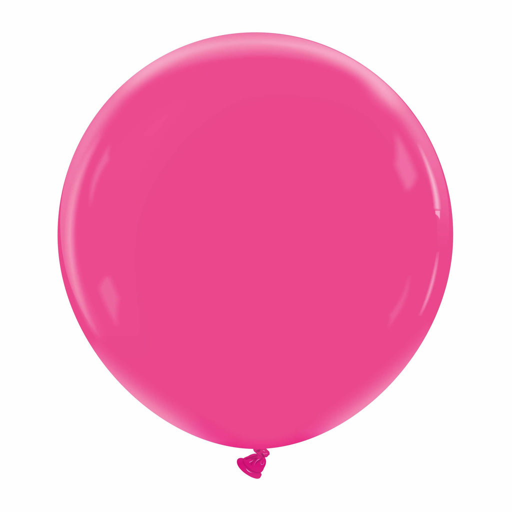 24" Cattex Premium Raspberry Latex Balloons (1 Per Bag)