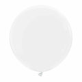 24" Cattex Premium Snow White Latex Balloons (1 Per Bag)
