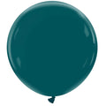 A single, large, round Cattex 36″ Premium Petrol Latex Balloon with a knot at the bottom floats against a plain white background.
