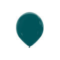 A fully inflated 5″ Cattex Brand Premium Petrol Latex Balloon floats against a plain white background.