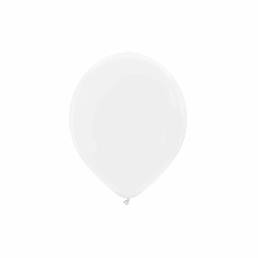 5" Cattex Premium Snow White Latex Balloons (100 Per Bag)