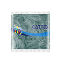 Un emballage transparent contenant 100 ballons en latex « Vintage Blue » haut de gamme de 5 pouces de la marque Cattex, arborant le logo Cattex et des illustrations colorées de ballons sur le devant.