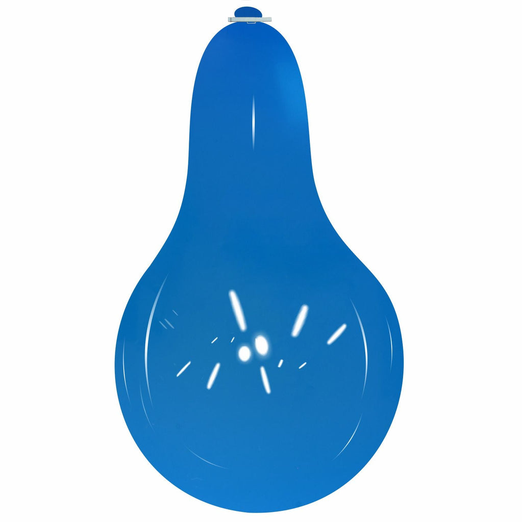 Uninflated 32 Inches Longneck Cattex Brand Standard Light Blue Latex Balloons