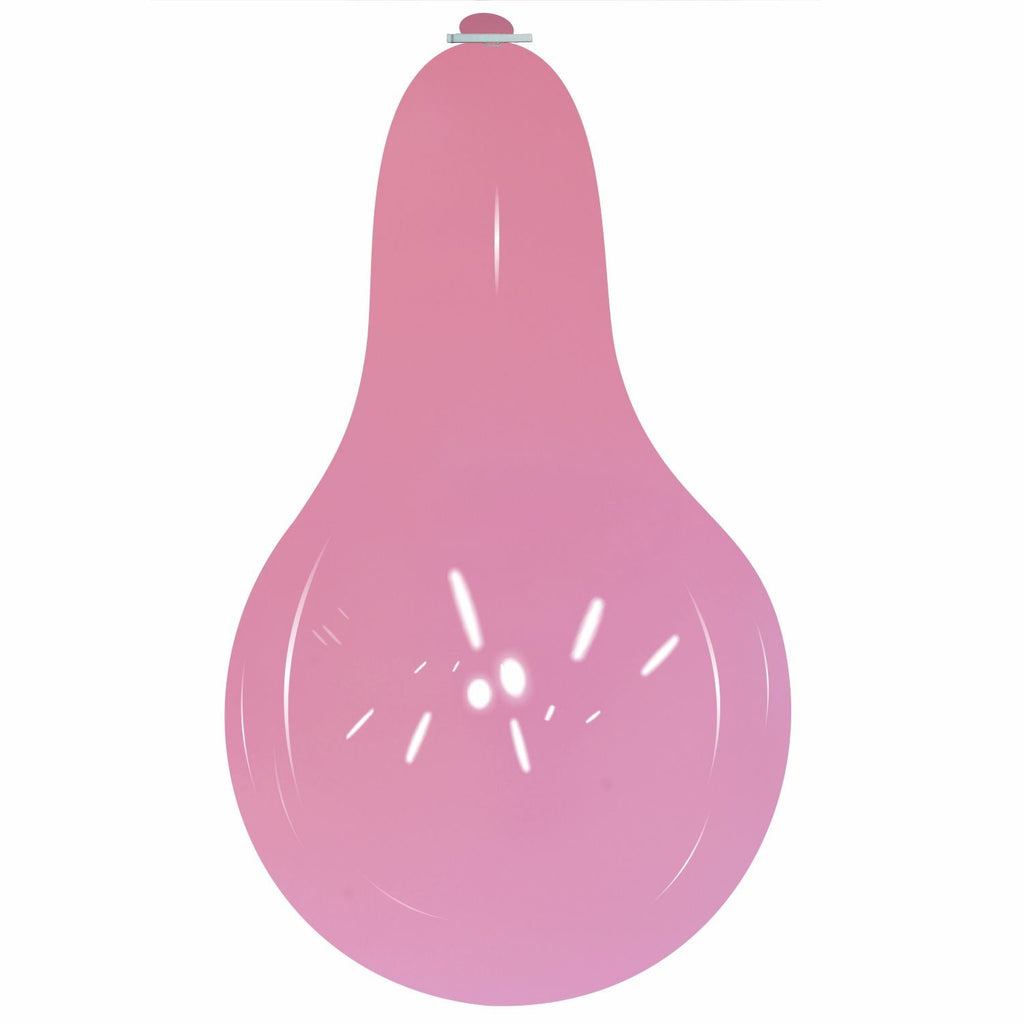 Uninflated 32 Inches Longneck Cattex Brand Standard Pink Latex Balloons