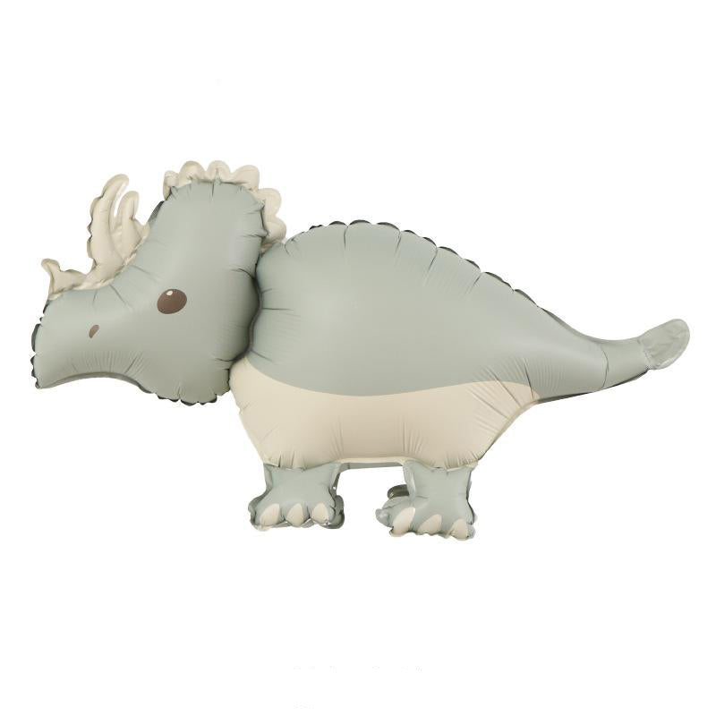 Uninflated 40 Inches Matte Large Triceratops Foil Balloon Manufacturered By Colour Wheel