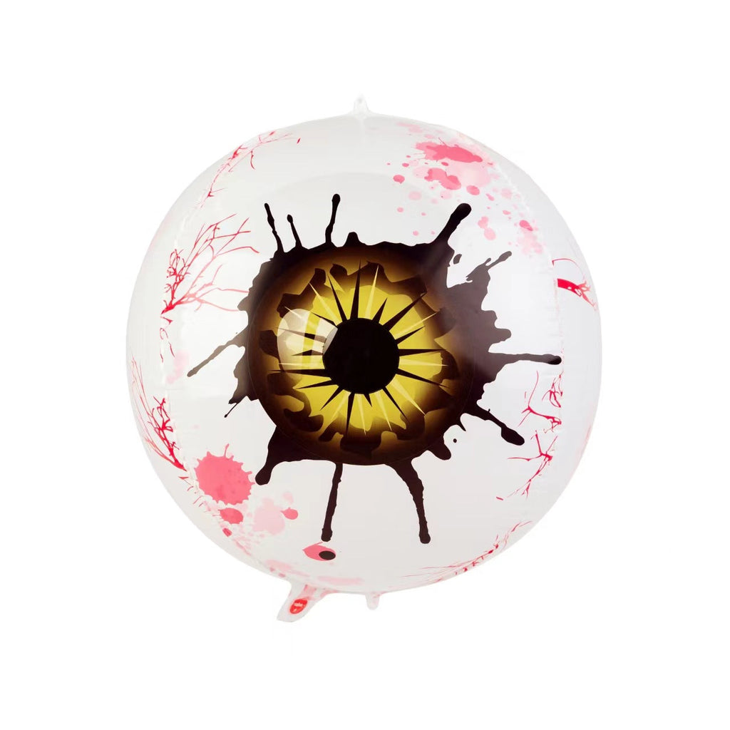 Uninflated 22 Inches 4D Halloween Bloodshot Eyes Balloons Brown Manufacturered By Colour Wheel