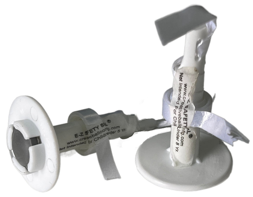 Large E-Z Safety Valves (white ribbon included) for Balloons