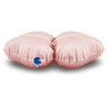 Uninflated 12" (15" Deflated) Standup Base Hearts Mini Satin Pastel Pink Foil Balloon Brand Name Grabo Balloons in Italy
