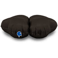 Uninflated 16" (22" Uninflated) Standup Base Hearts Medium Satin Fumé Black Foil Balloon Brand Name Grabo Balloons in Italy