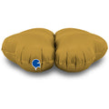 Uninflated 16" (22" Uninflated) Standup Base Hearts Medium Satin Gold Foil Balloon Brand Name Grabo Balloons in Italy