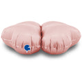 Uninflated 24" (32" Deflated) Standup Base Hearts Maxi Satin Pastel Pink Foil Balloon Manufactured By Grabo Balloons in Italy