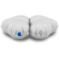 Uninflated 16" (22" Uninflated) Standup Base Hearts Medium Satin White Foil Balloon Brand Name Grabo Balloons in Italy
