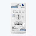Flat Not Inflated 24" (32" Deflated) Standup Base Hearts Maxi Satin White Foil Balloon Made By Grabo Balloons in Italy