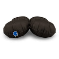 Uninflated 13" (17" Deflated) Standup Base Drops MiniSatin Fumé Black Foil Balloon Made By Grabo Balloons in Italy