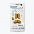 Flat Not Inflated 13" (17" Deflated) Standup Base Drops MiniSatin Gold Foil Balloon Manufactured By Grabo Balloons in Italy