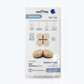 Uninflated 19" (26" Deflated) Standup Base Drops MediumSatin Cream Foil Balloon Brand Name Grabo Balloons in Italy