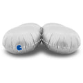 Uninflated 19" (26" Deflated) Standup Base Drops MediumSatin White Foil Balloon Brand Name Grabo Balloons in Italy