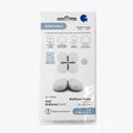 Flat Not Inflated 26" (36" Deflated) Standup Base Drops Maxi Satin White Foil Balloon Manufactured By Grabo Balloons in Italy