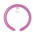 A single inflated purple Gemar 260G Neon Purple Latex Twisting/Modelling Balloon forms a near-complete circle with a small bottom opening. "Gemar 260G Neon Purple" appears above the balloon on a white background.