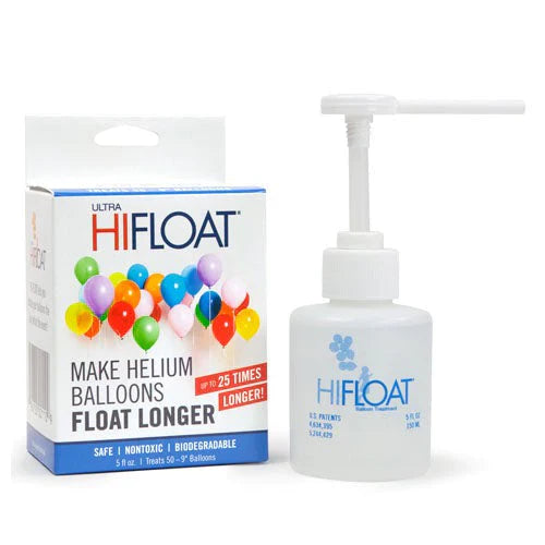 Uninflated ULTRA HI-FLOAT 148ml (5 oz.) Includes Pump For Balloons Manufactured By HiFLoat