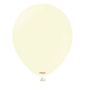 12 Inch Kalisan Balloons Latex Standard Macaron Pale Yellow 50 Pack