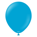 18 Inch Kalisan Balloons Latex Standard Caribbean Blue 25 Pack