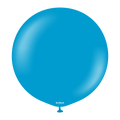 36 Inches Kalisan Balloons Latex Standard Caribbean Blue 2 Pack