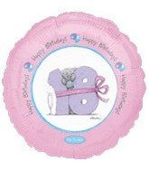 18" Happy Birthday 18th Bear Balloon