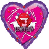18" Heart Mex Wild Thing Love Balloon (Spanish)