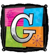 18" Foil Mylar Balloon Letters G