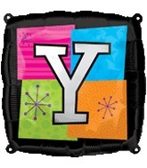 18" Foil Mylar Balloon Letters Y