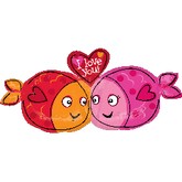 Large Shape I Love You Fish Balloon