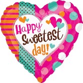 18" Sweetest Day Dots Balloon