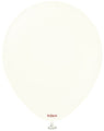 12" Kalisan Latex Balloons Retro White (500 Per Bag)