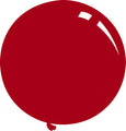 36" Standard Ruby Red Decomex Latex Balloons (5 Per Bag)