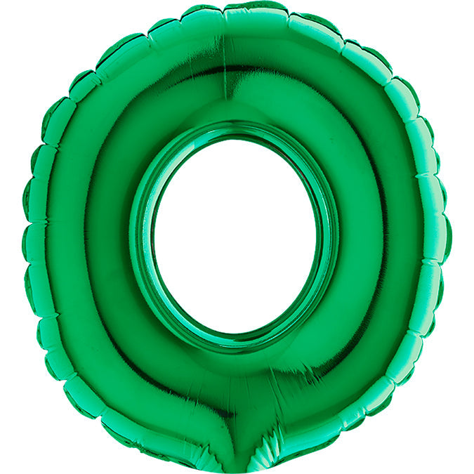 7" Airfill Only (requires heat sealing) Number Balloon 0 Green