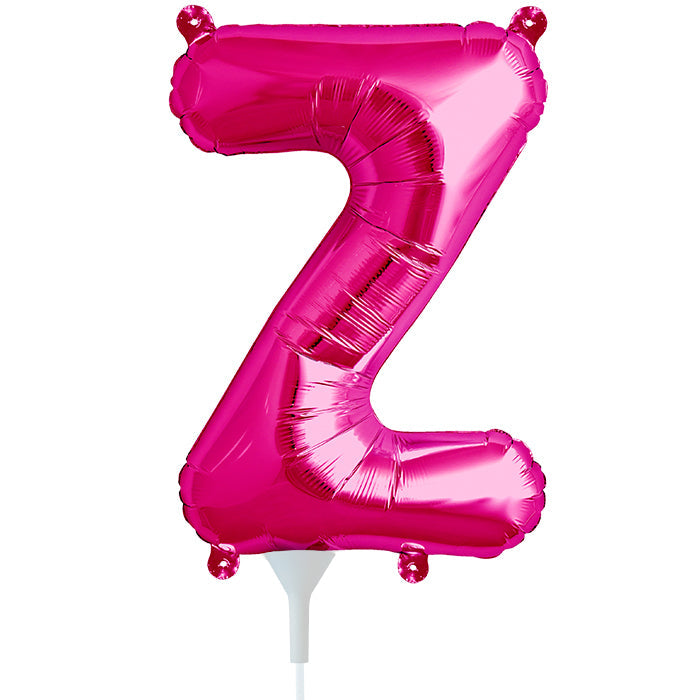 16" Airfill Only Self Sealing 16" Letter Z - Magenta Foil Balloon