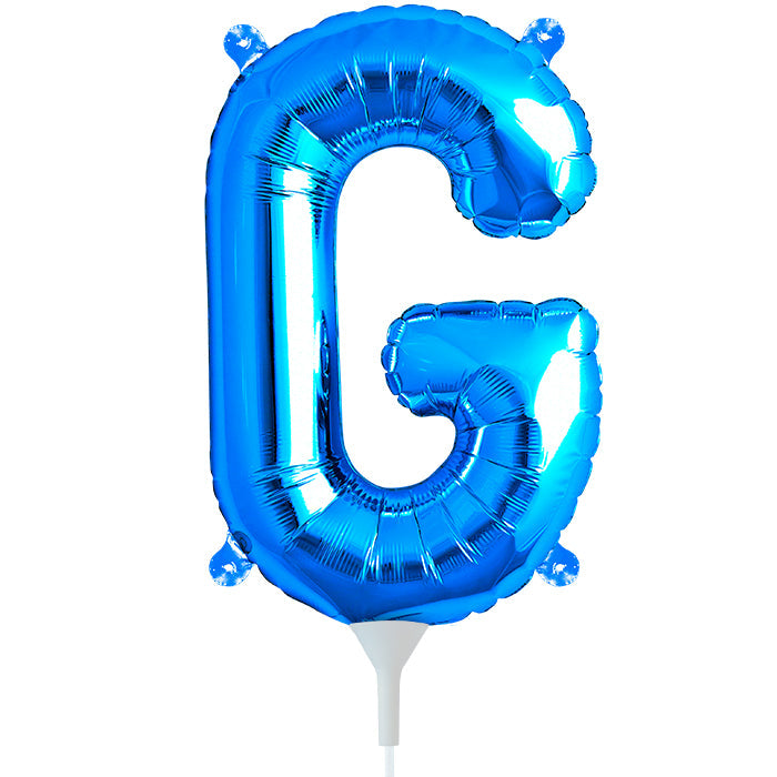 16" Airfill Only Self Sealing 16" Letter G - Blue Foil Balloon
