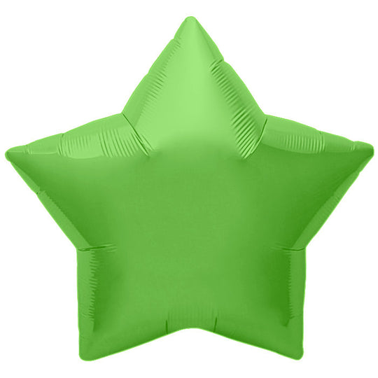 22" Northstar Brand Lime Green Star Foil Balloon
